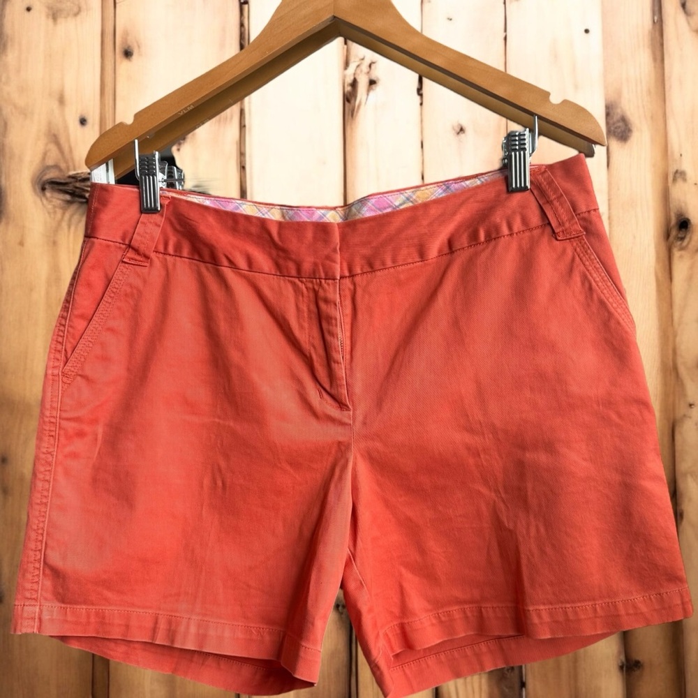 Style & Co. Orange Bermuda Shorts Classic Cotton Blend